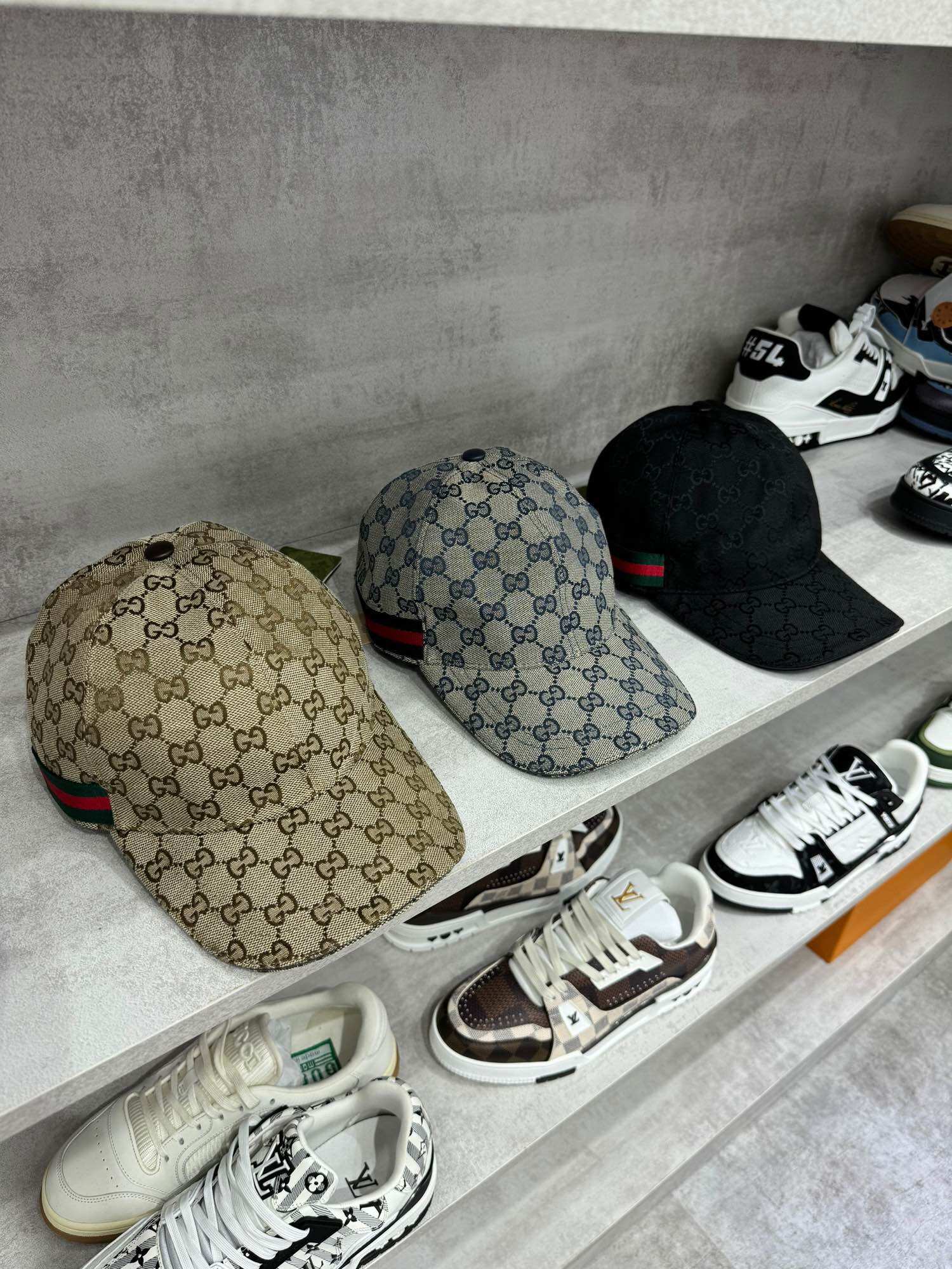 [Fullbox] Mũ lưỡi trai 𝔾𝕦𝕔𝕔𝕚 Vân Mono Màu Nâu Nhạt