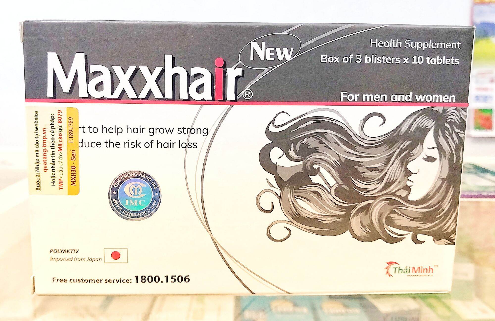 Maxxhair Thái Minh - Hỗ trợ giúp tóc mọc chắc khỏe và giảm nguy cơ rụng tóc