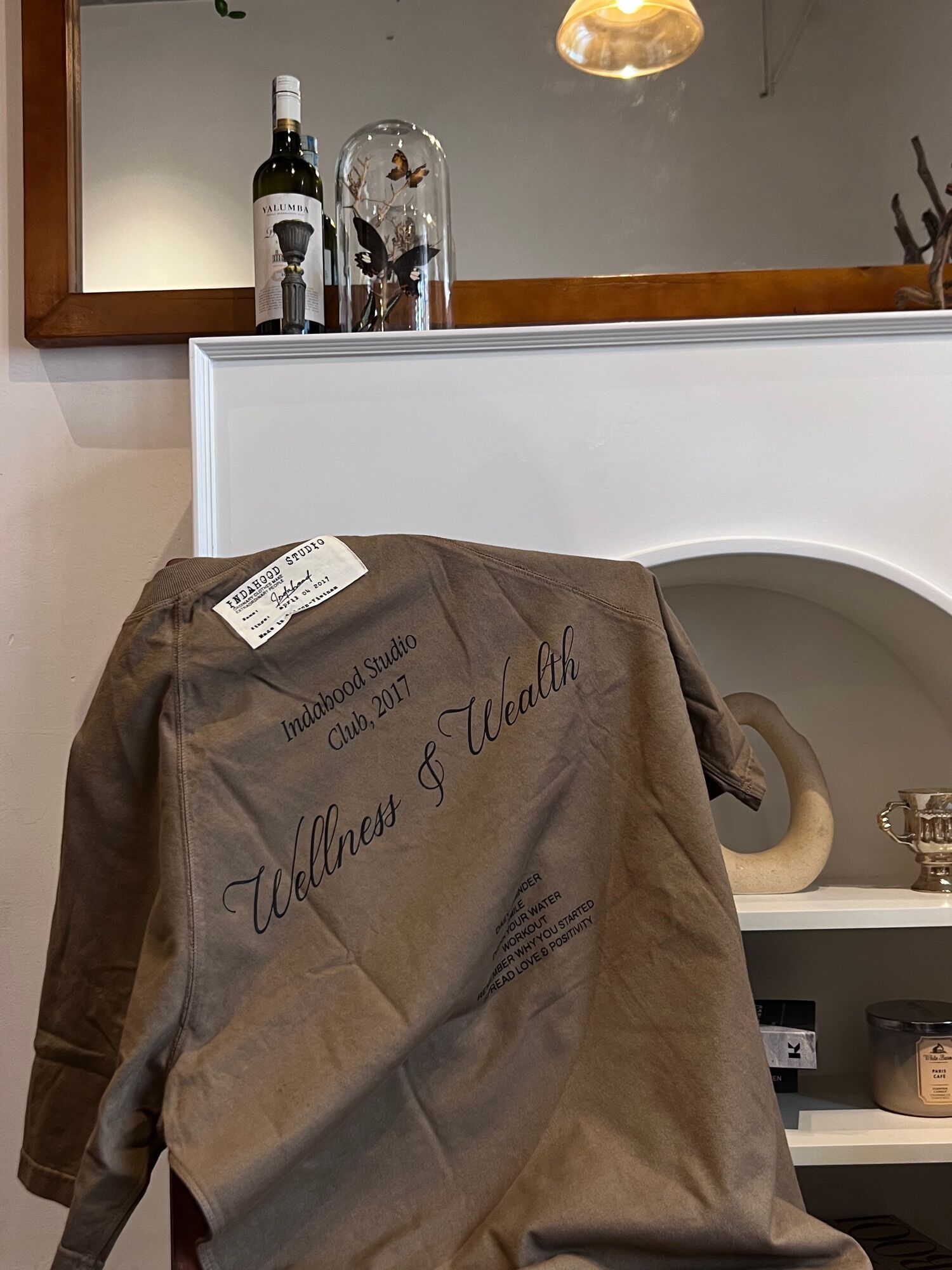 Áo thun INDAHOOD Wellness & Wealth Raglan Oversized Tee