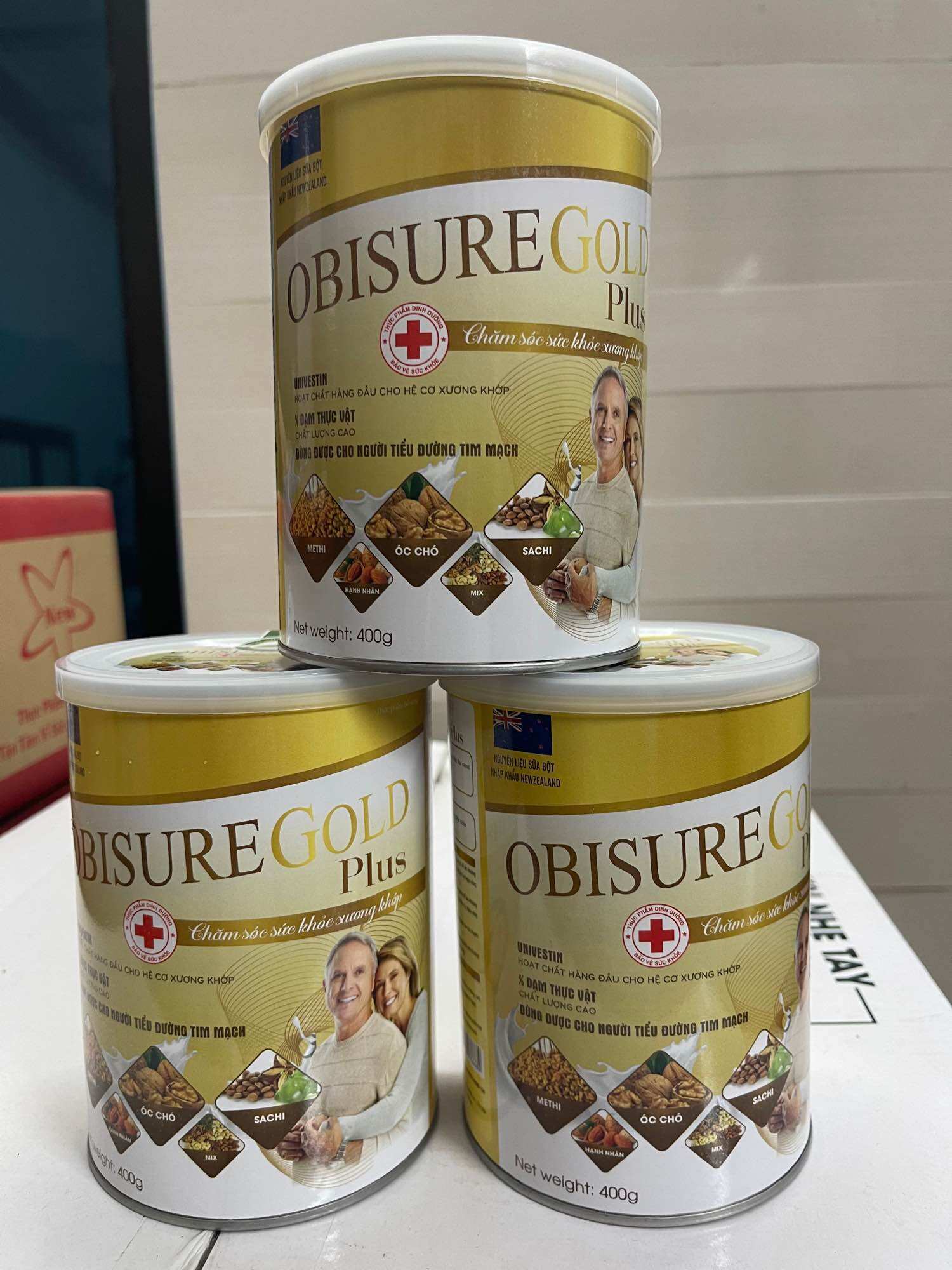 Sữa hạt obisure gold plus 900gr hỗ trợ cơ- xương- khớp