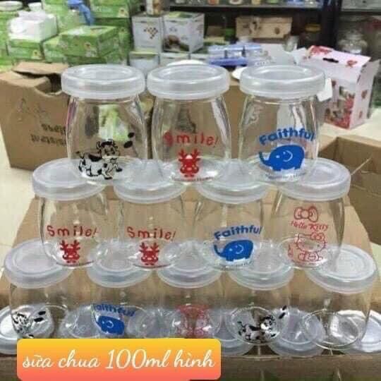 12 HŨ THỦY TINH LÀM SỮA CHUA