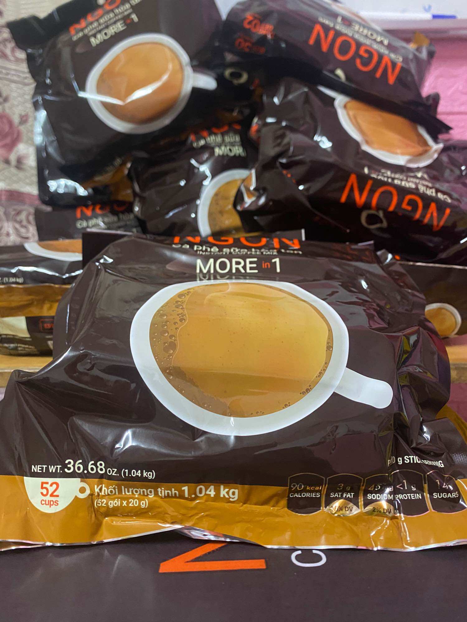 Combo 2 gói cà phê sữa Trần Quang 2 bịch 104 gói