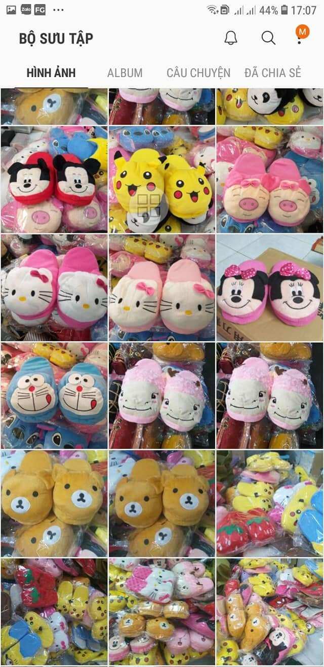 dép bông đoremon