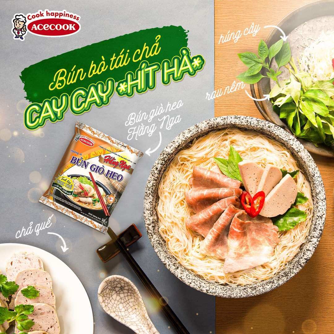 Bún Giò Heo Hằng Nga 30 gói ×75g