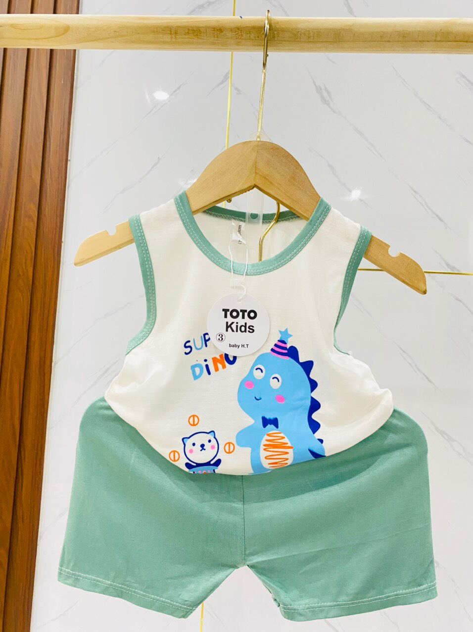 Đồ bộ sát nách bé trai bé gái từ 8-19kg (thanh lý xả kho)