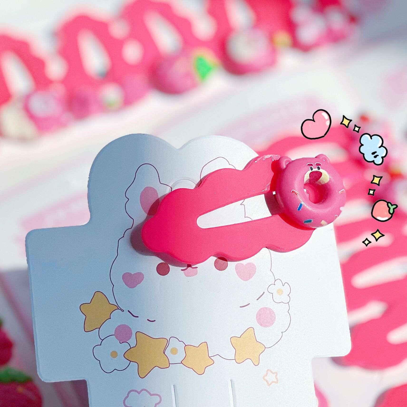 KẸP TÓC MÁI GẤU DÂU LOTSO