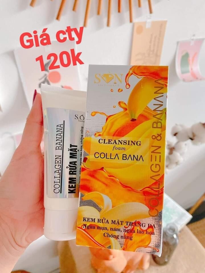 SỬA RỬA MẶT COLLAGEN BANANA SỬA RỬA MẶT SON