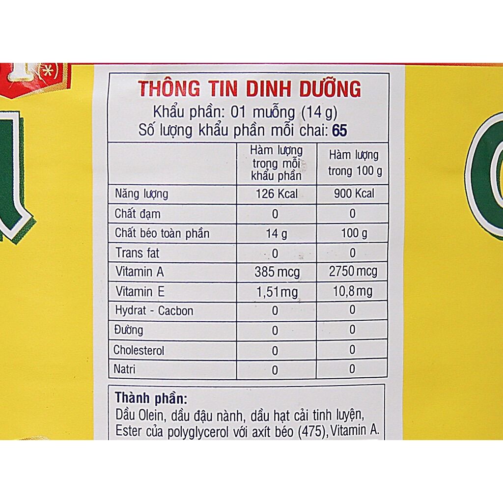 [HCM]DẦU ĂN TƯỜNG AN 1L