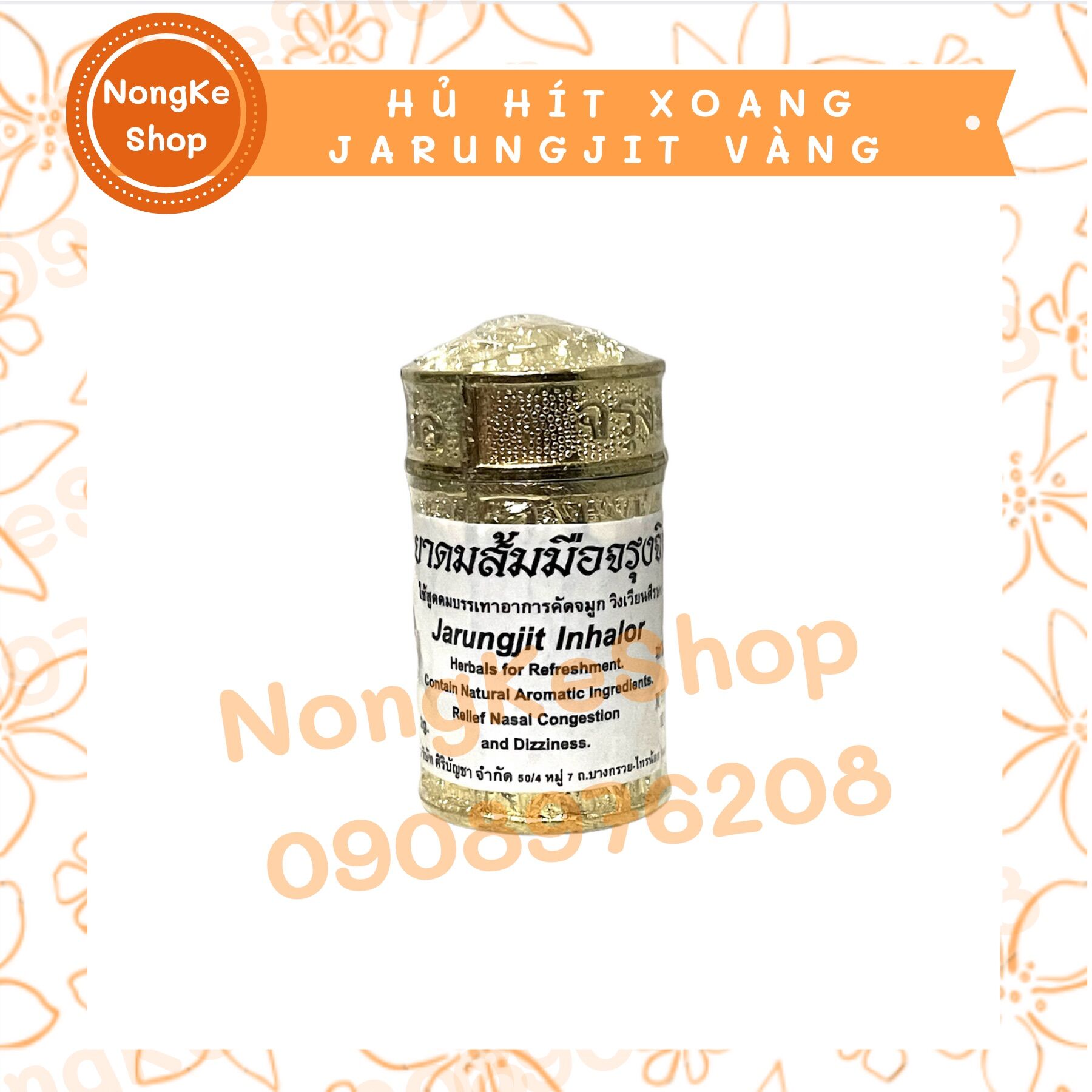 [100% Thái] Lố 12 hủ hít xoang vàng Thái Lan