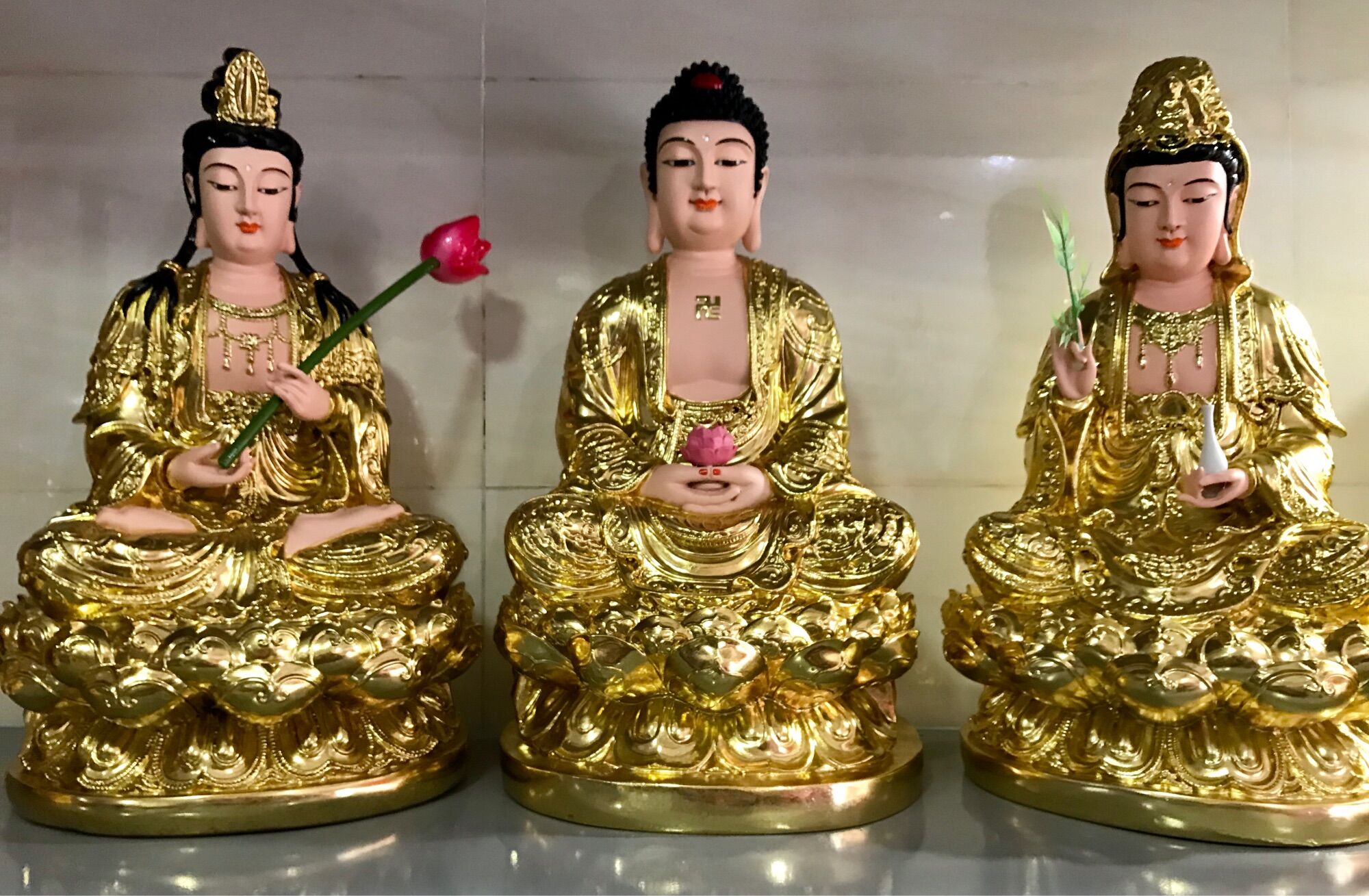 Bộ tam thánh ngồi 50 cm