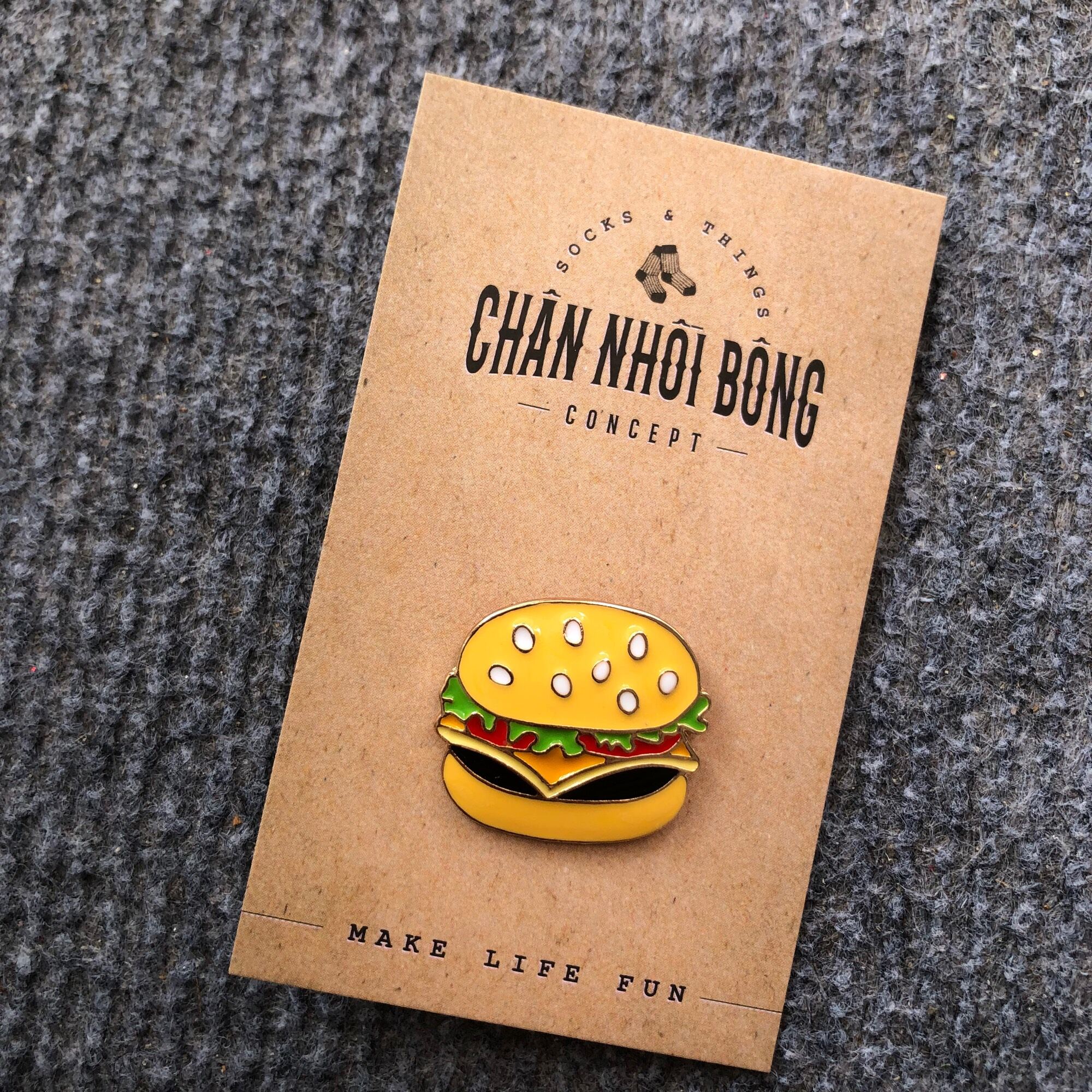 Pin cài áo, cài balo - Food