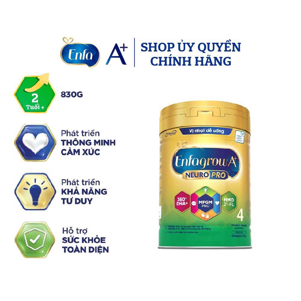 Sữa Enfa Grow 4 trẻ từ 2-6 tuổi vị nhạt dễ uống