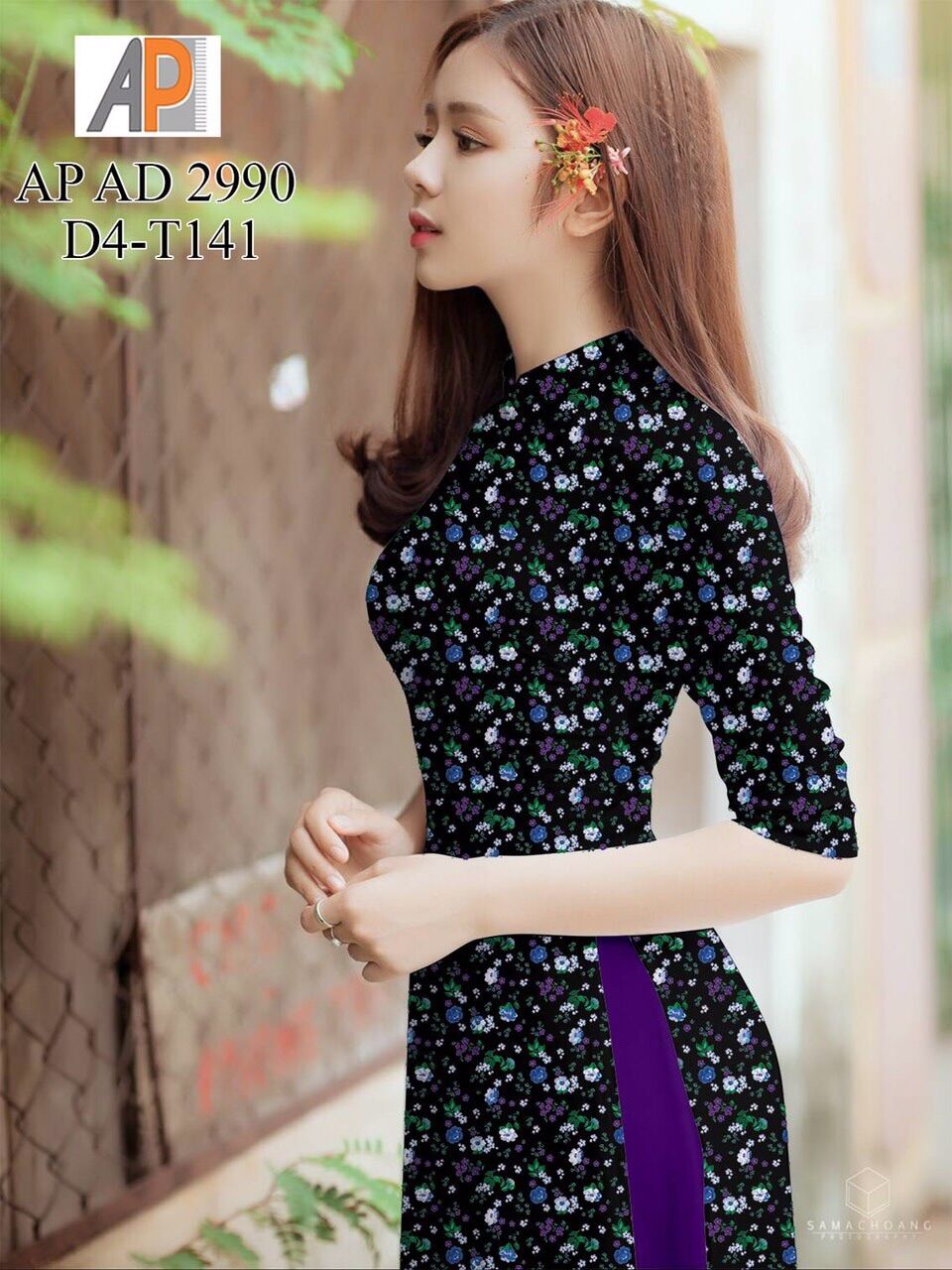 [HCM]Vải áo dài hoa nhí