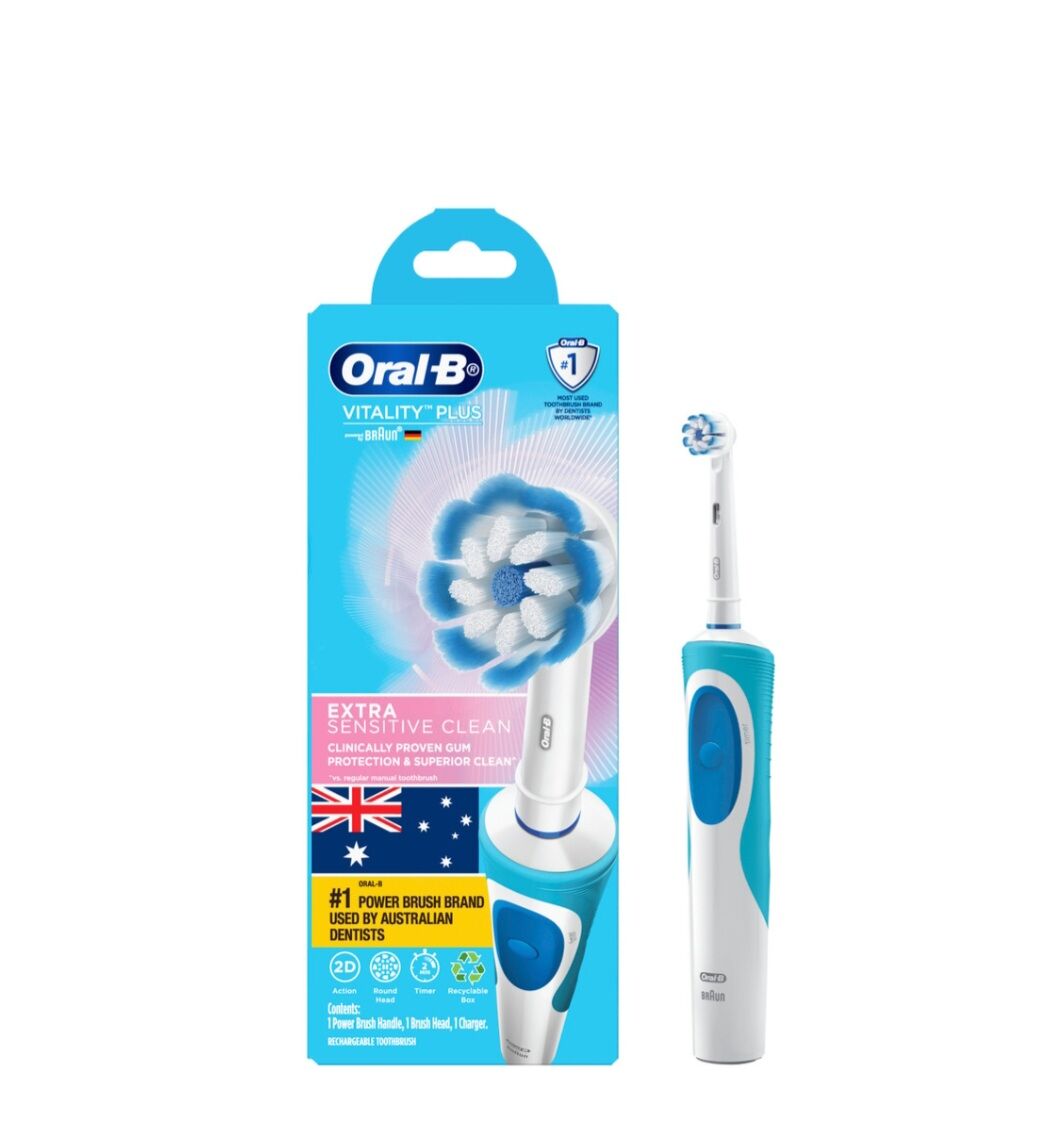 Bàn chải đánh răng điện Oral-B Gumcare dành cho răng nhạy cảm (BH 3 tháng) + Tặng nắp bảo vệ đầu + giá cắm sạc