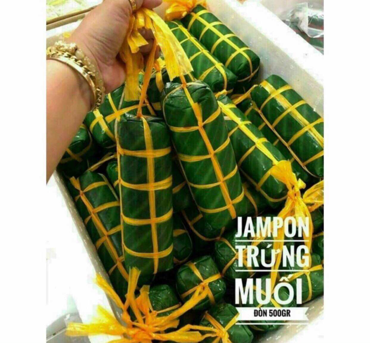 500g chả jambon trứng muối (Giao hoả tốc HCM)