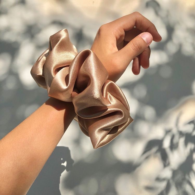 Scrunchie Lụa Satin Dây Cột Tóc Lụa Satin Dây Buộc Tóc Lụa Phụ Kiện Tóc