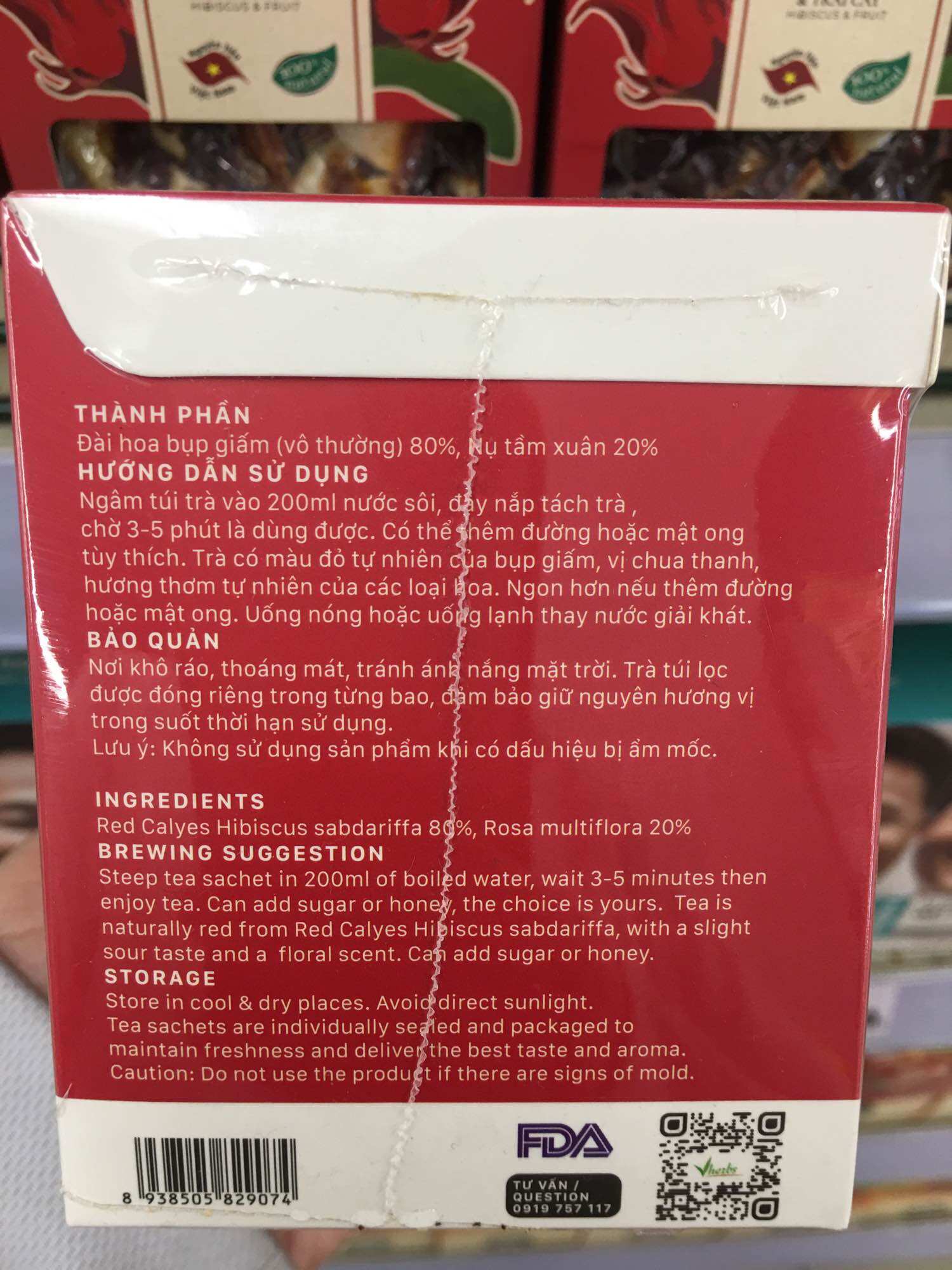 Trà Hibiscus Vô Thường Vherbs Túi Lọc (16 Túi x 2gram)