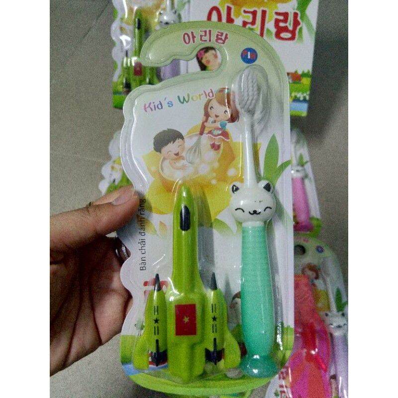 [Tặng đồ chơi] Bàn chải đánh răng em bé nhập khẩu Hàn Quốc