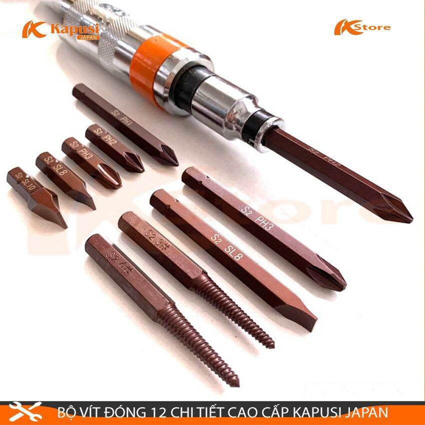 BỘ VÍT ĐÓNG 12 CHI TIẾT KAPUSI