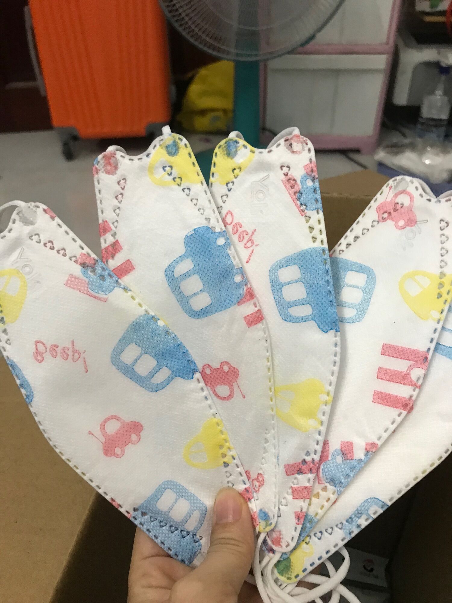 Combo 10 bịch (60 cái) khẩu trang trẻ em yoki kháng khuẩn