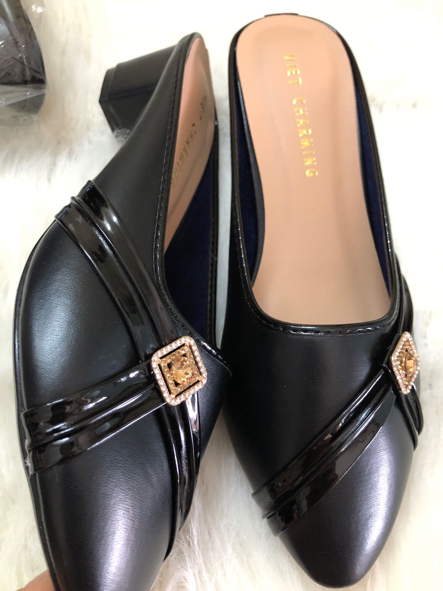 [HCM]Giày sục số lớn big size 36 -43 da mềm gót 3-4p