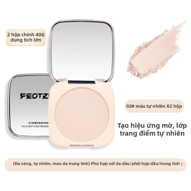 Feotznw | Matte Finish Long-lasting Face Powder Oil Control - 2