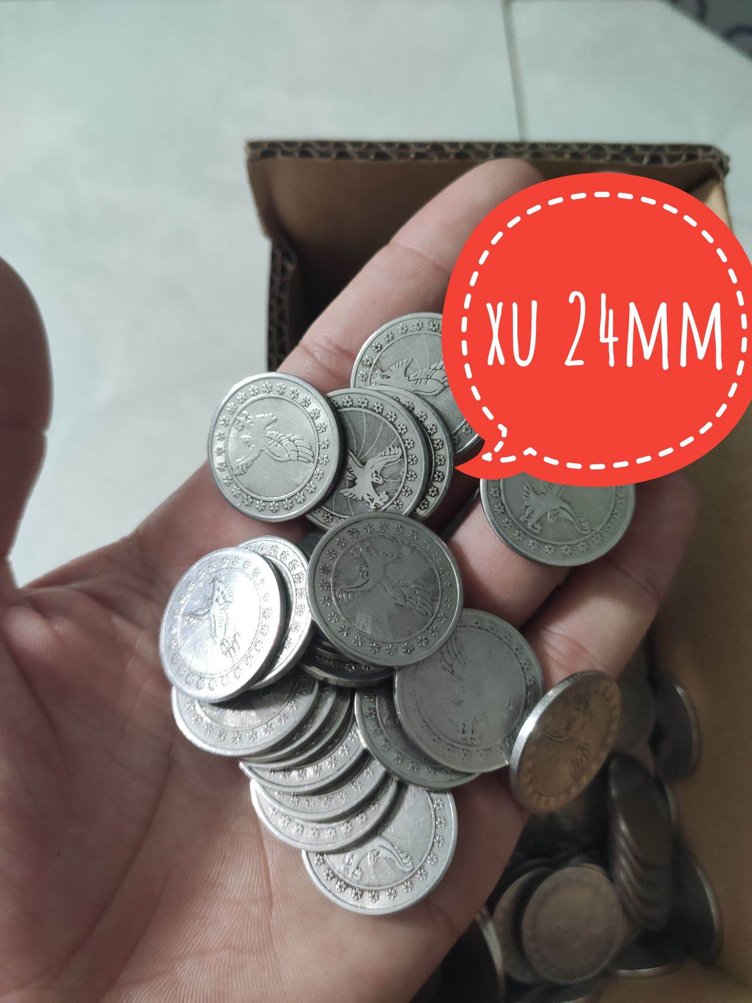 Xu thẻ game 24mm combo 200 xu đại bàng qua sử dụng