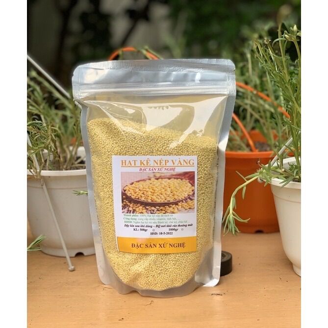 Hạt kê nếp vàng đã tách vỏ 500gr