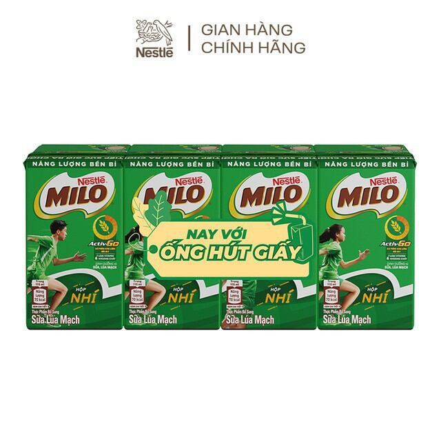 Lốc 4 hộp Milo 115ml/ 180ml
