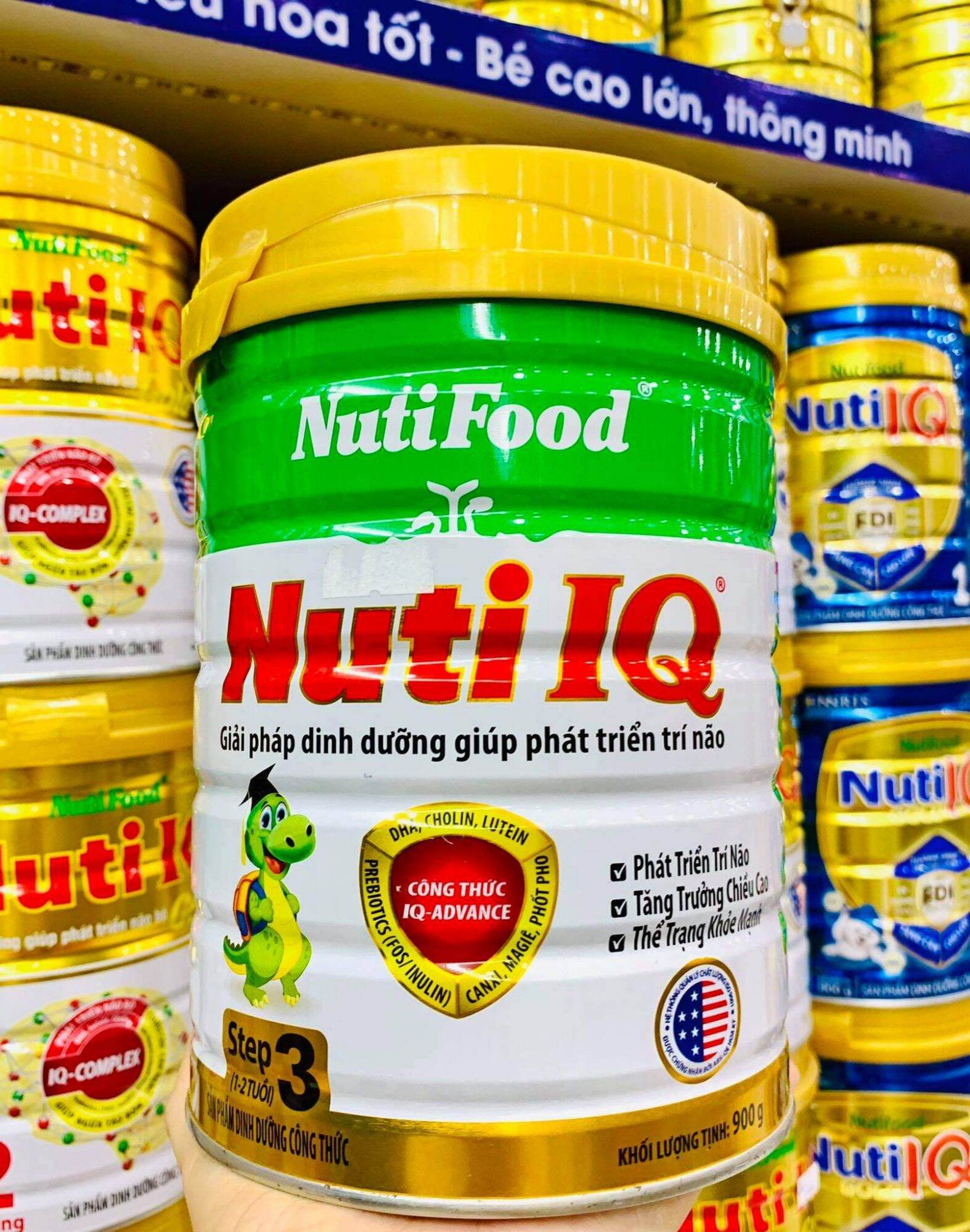 - sữa nuti iq step 3 - cho bé từ 1 - 2 tuổi