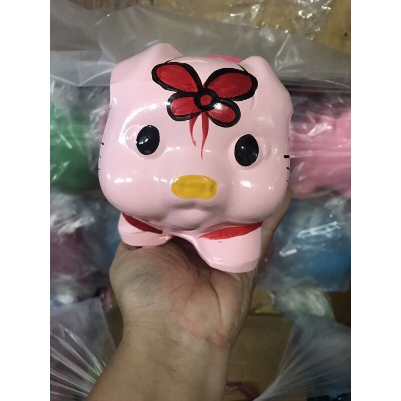 Heo đất tiết kiệm Kitty Size M ( 18x10x13 )