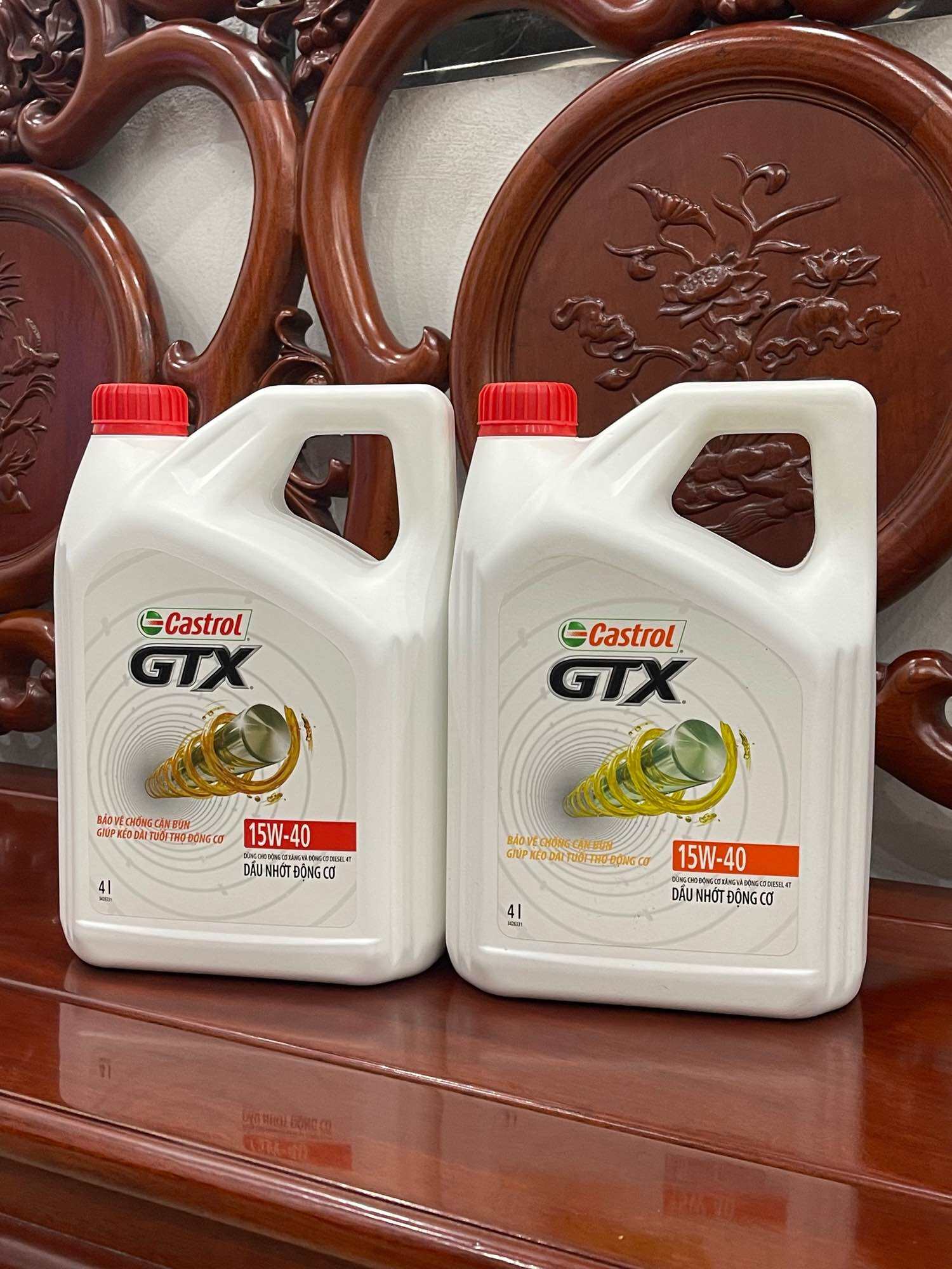 DẦU NHỚT ĐỘNG CƠ CASTROL GTX 15W40 4L