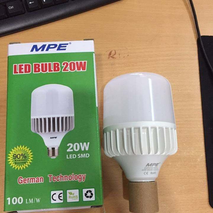 Bóng Đèn Led Bulb 20w MPE - BH 24 Tháng Chính Hãng 1 Đổi 1
