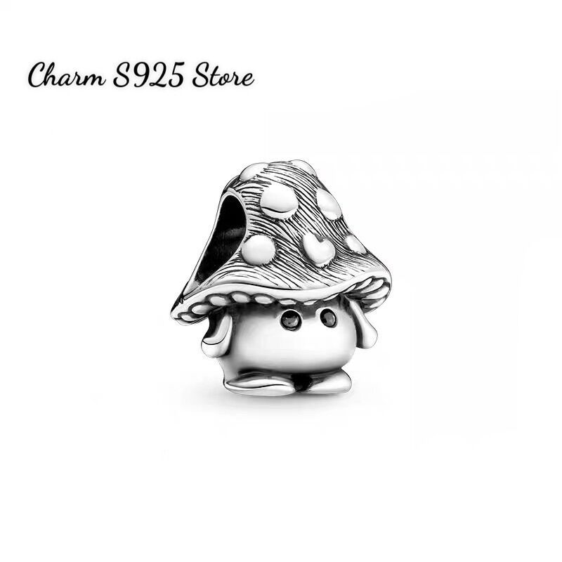 HẠT CHARM PAN ALE CÂY NẤM BẠC S925