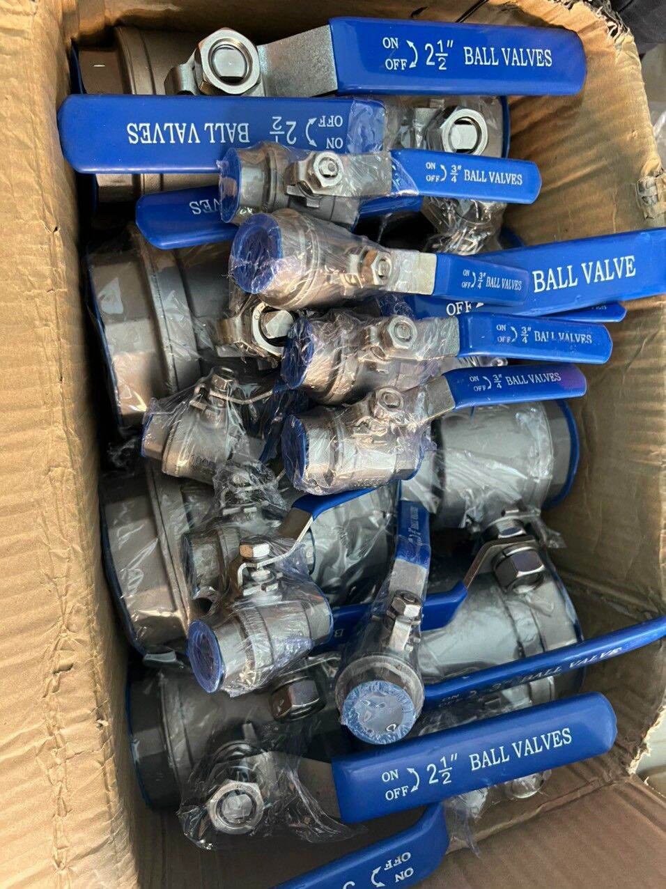 Van bi tay gạt phi 1/2" ; 3/4" ; 1" inox 316 cao cấp