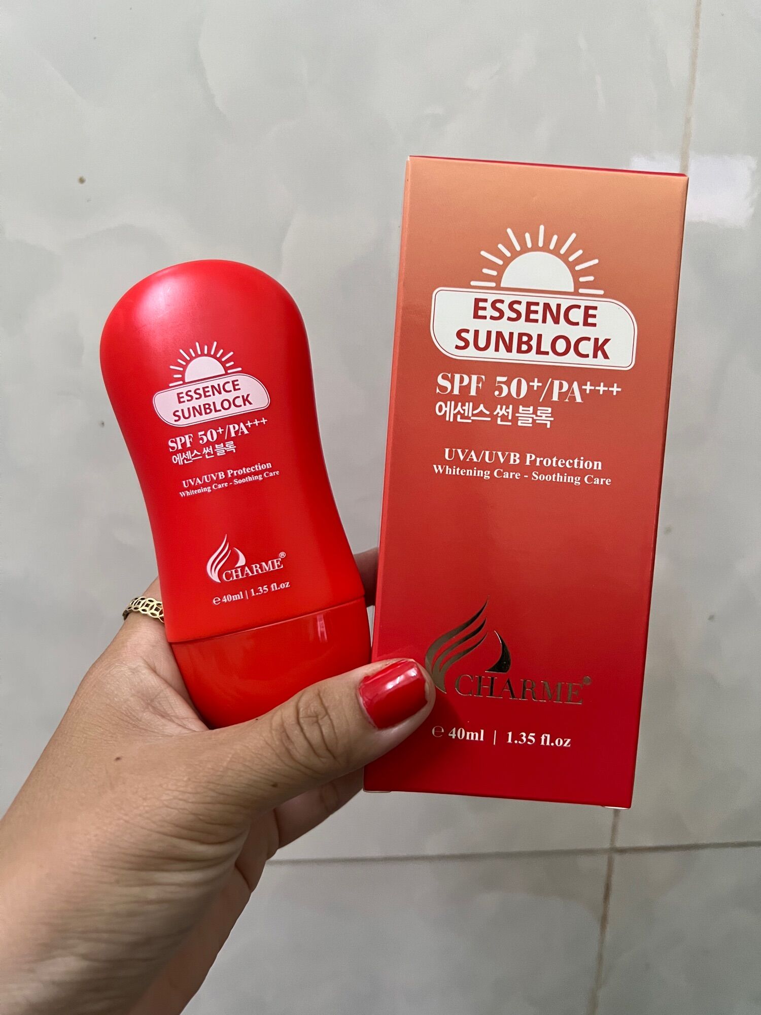 [HCM]Kem chống nắng ch.ar.me 40ml