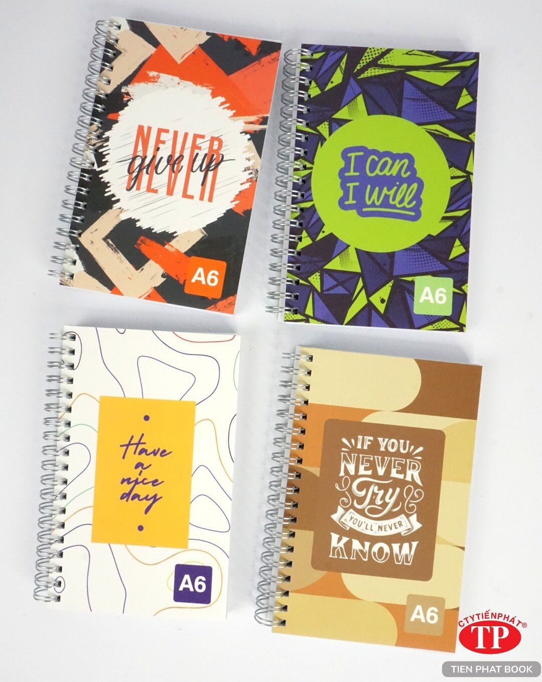 (-11K Ship) Sổ Lò xo A7/B7/A6/A5/A4 - (120 & 210 trang) - Tienphatbook