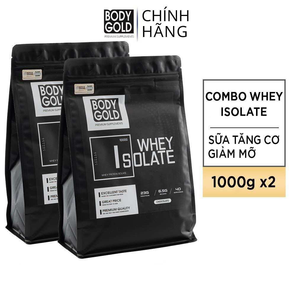 Sữa tăng cơ - giảm mỡ - whey protein isolate bodygold túi 1kg