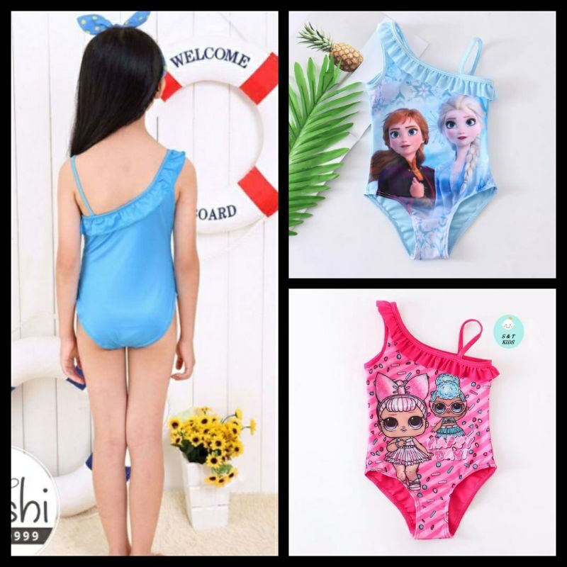 Đồ bơi 1 mảnh bé gái - Bikini liền thân dễ thương cho bé size 8 - 20ky