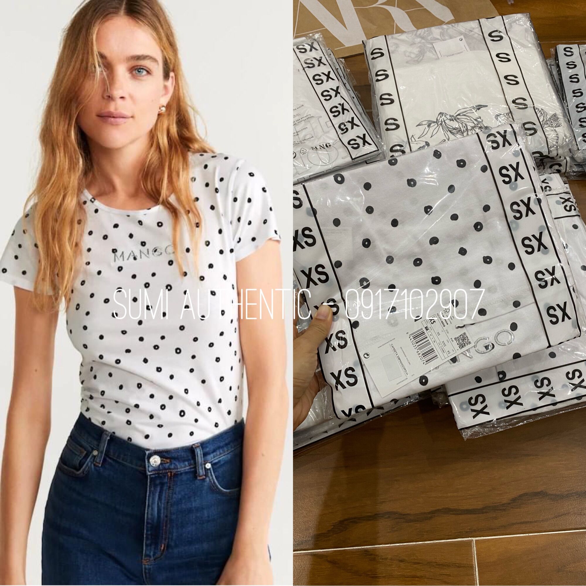 Áo thun nữ Mango size Xs