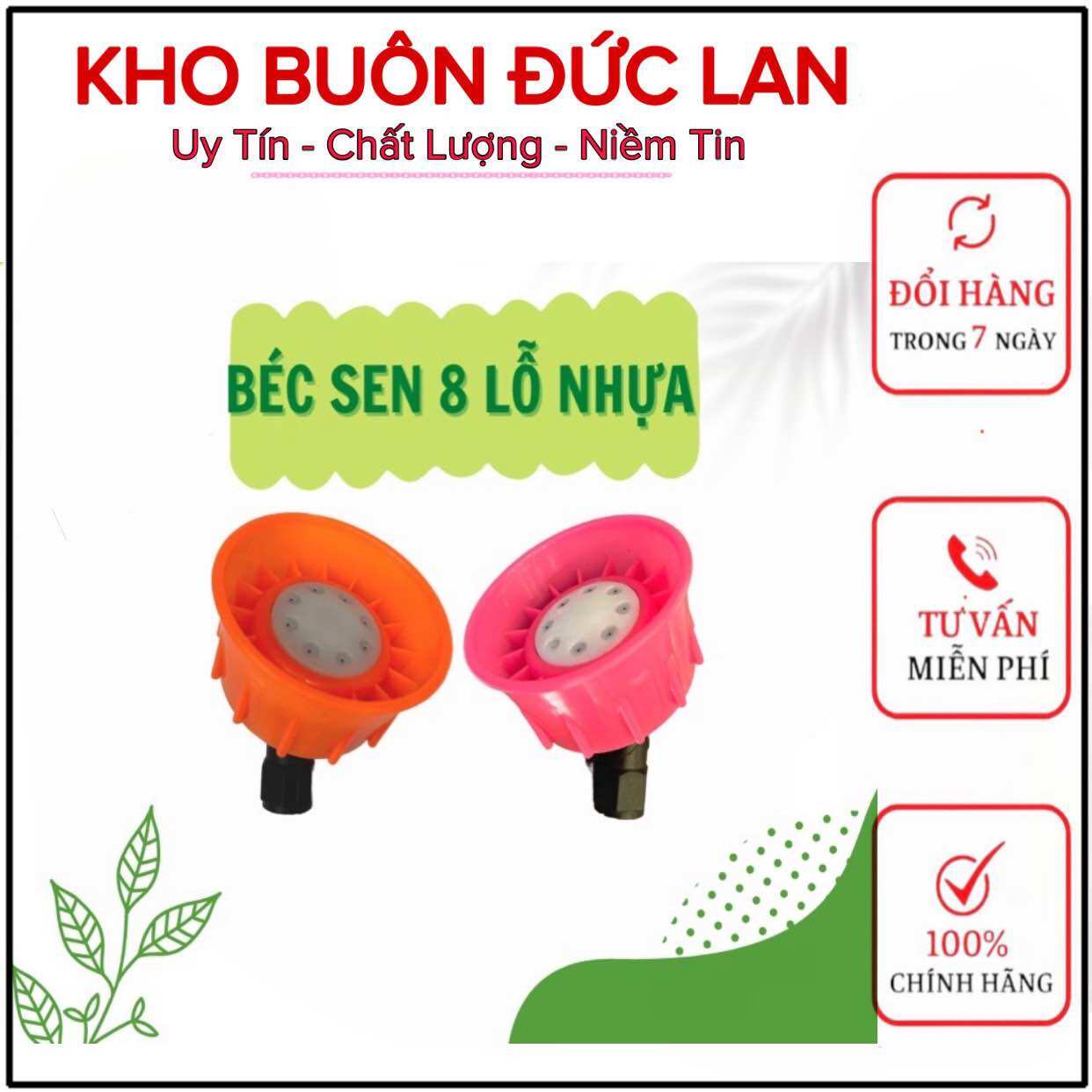Béc sen 8 lỗ nhựa vòi xịt phun thuốc tưới cây sử dụng cho bình xịt điện