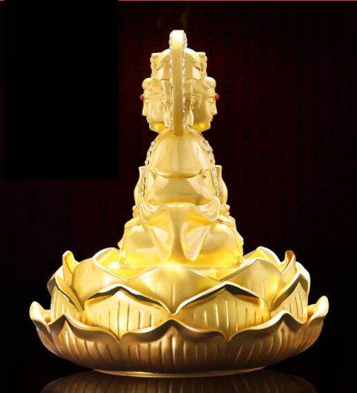 Tượng quan âm đài sen đính đá (mã 01)
