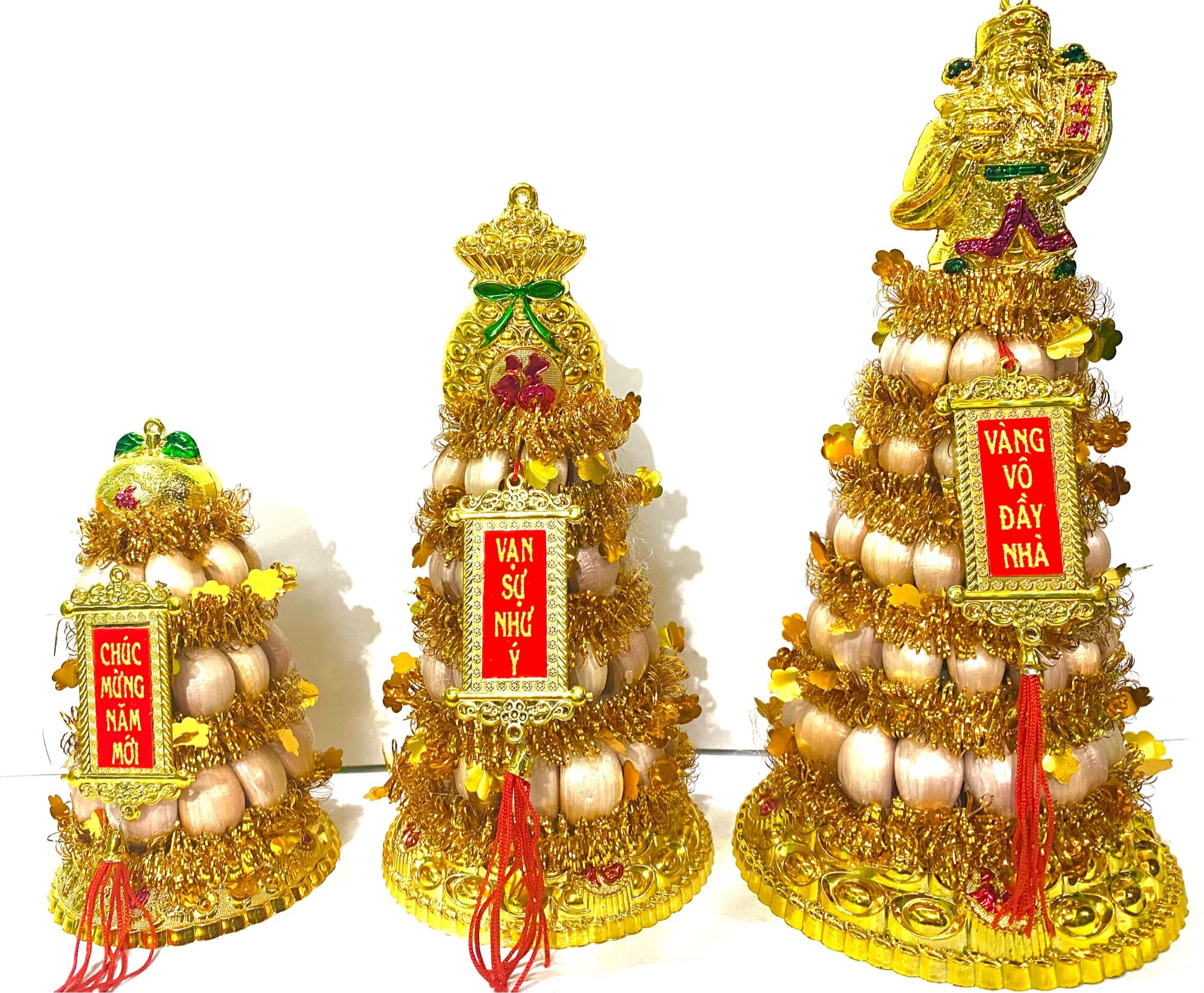 Tháp tỏi chiêu tài 5 tầng: NGŨ PHÚC LÂM MÔN