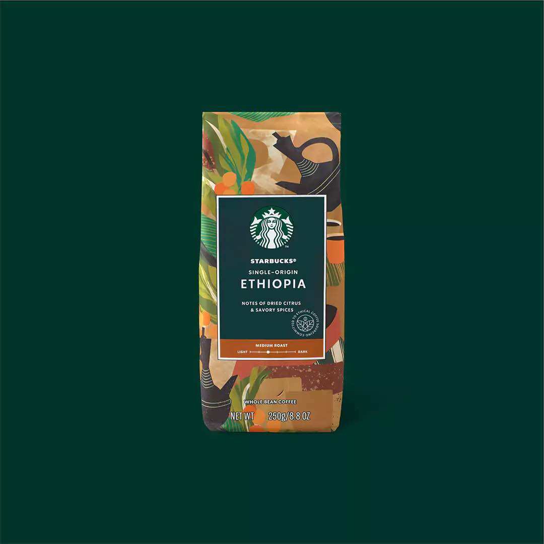 Cà phê hạt Starbucks Ethiopia 250G