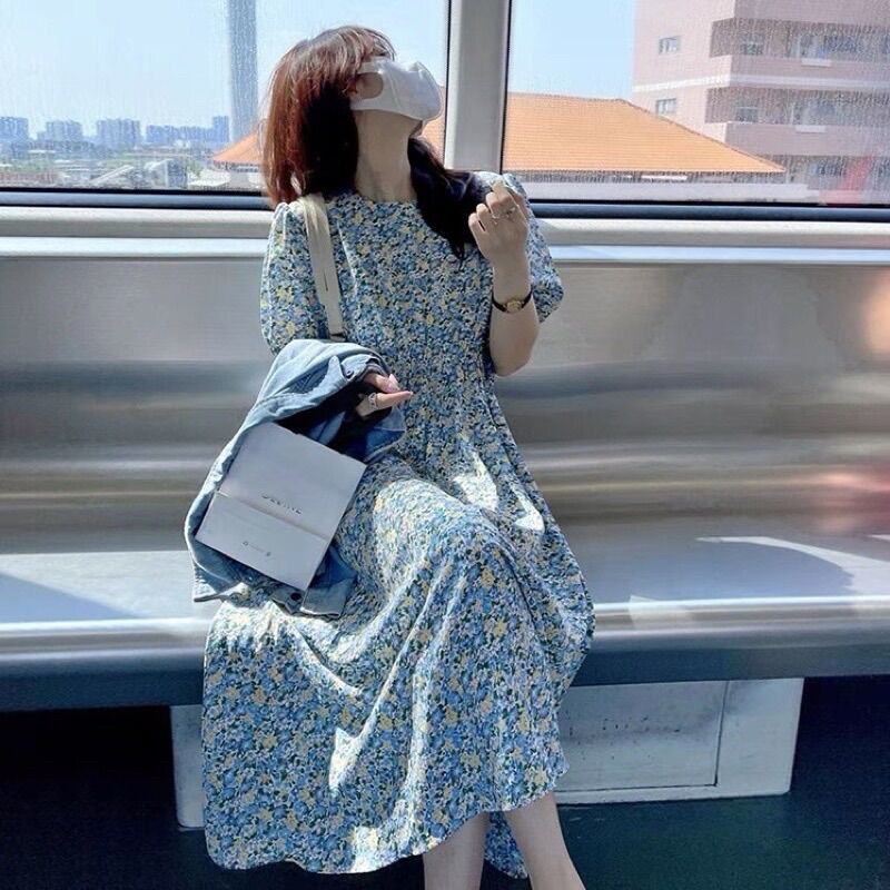 VÁY HOA NHÍ CHUN EO TAY BỒNG🍓