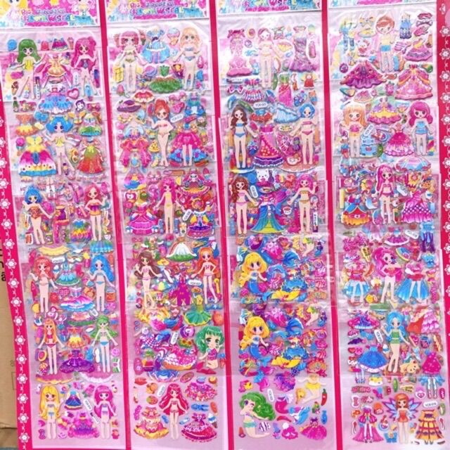 Vỉ 18 miếng dán búp bê