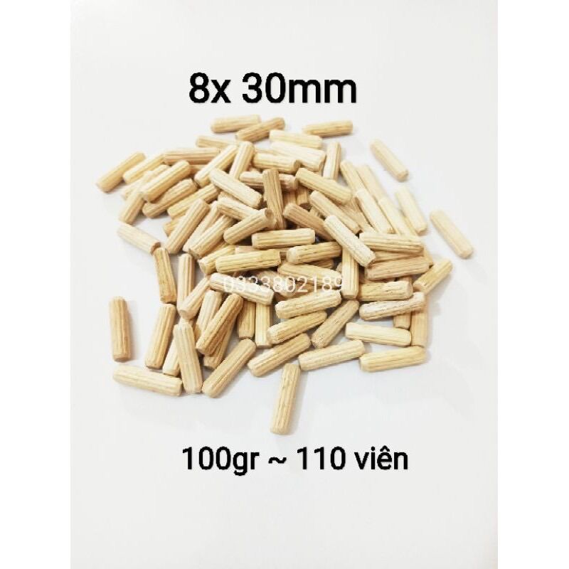 100gr chốt gỗ 8mm,10mm
