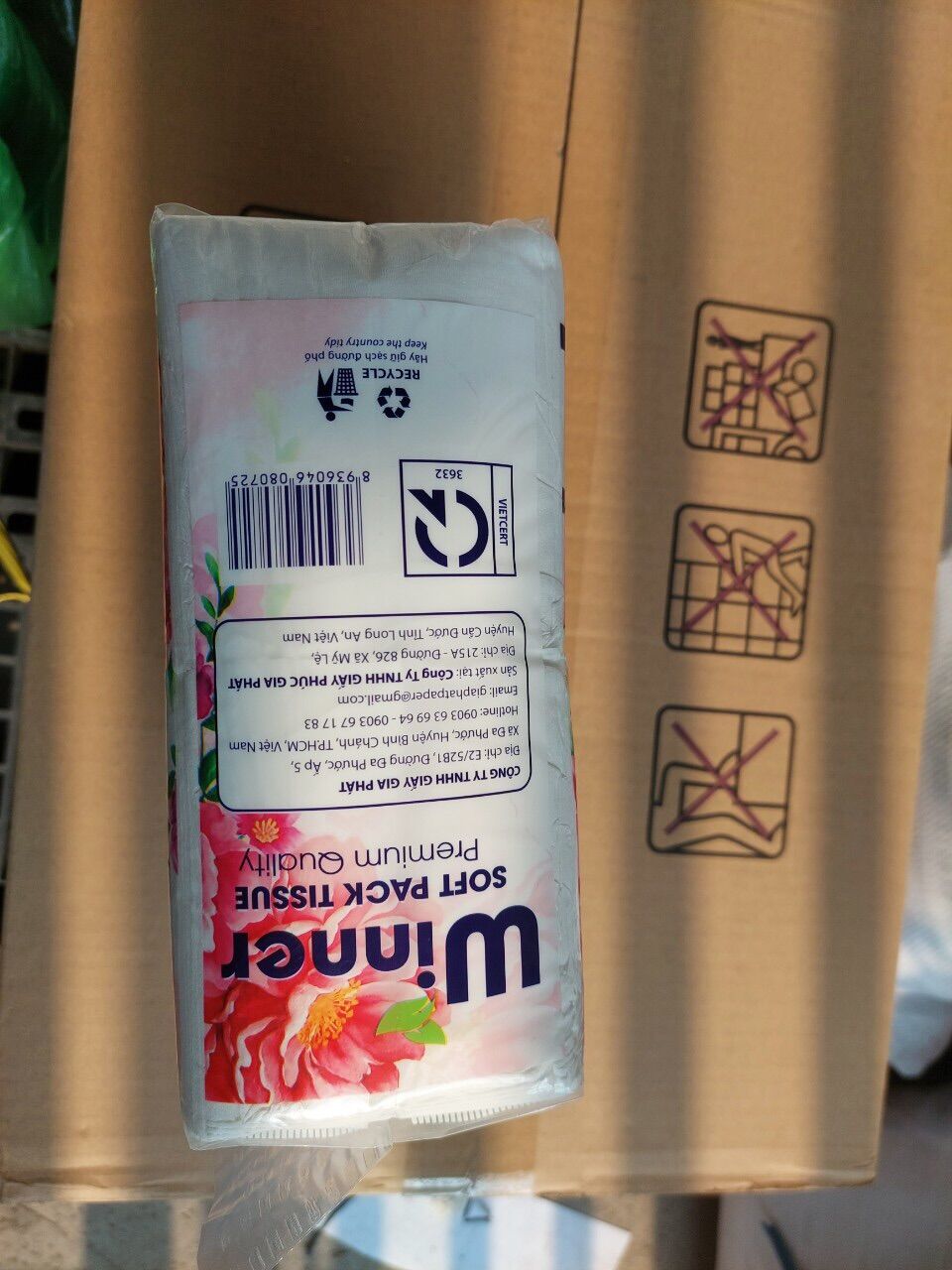 Khăn giấy rút cao cấp Winer (500g/gói, tissue)