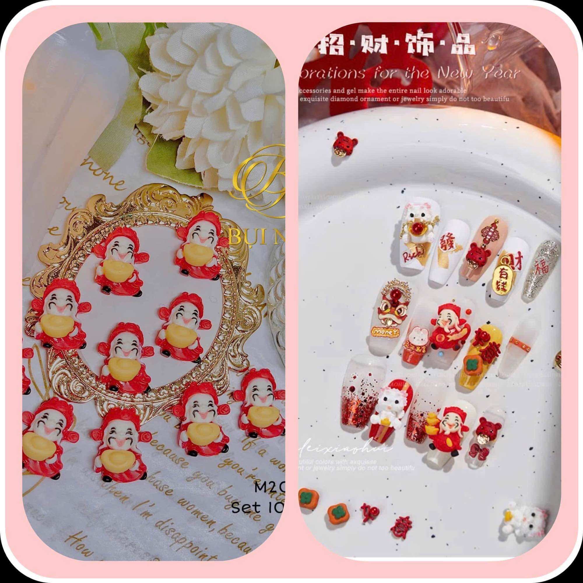 CHARM THẦN TÀI TẾT M204 set 10viên