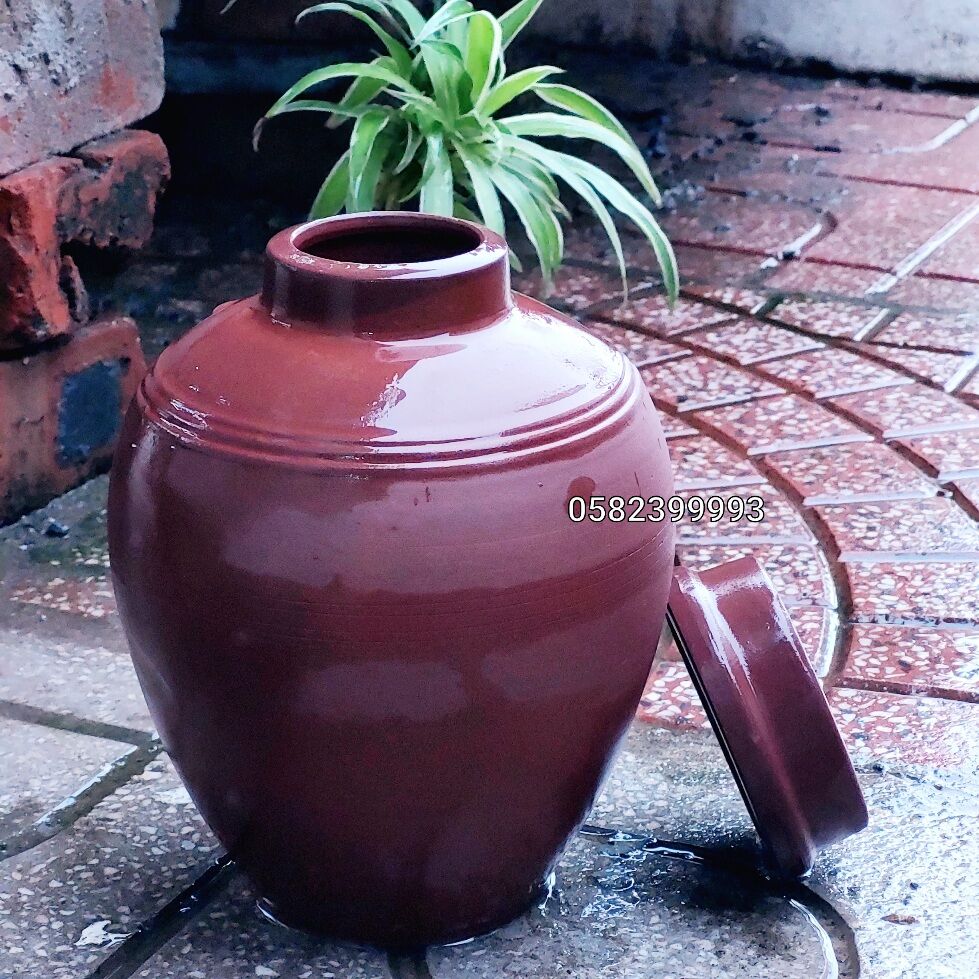Vò sành cao cấp Bát Tràng 1L